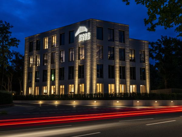Image - Aussenbeleuchtung Abendbeleuchtung Mit Strasse